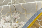 Rich Terracotta Wave Hand Tufted Carpet
