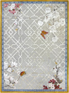 Rich Terracotta Wave Hand Tufted Carpet