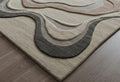 Eclipse Tuft Carpet Hand Tufted Beige Medallion – 8×10 ft