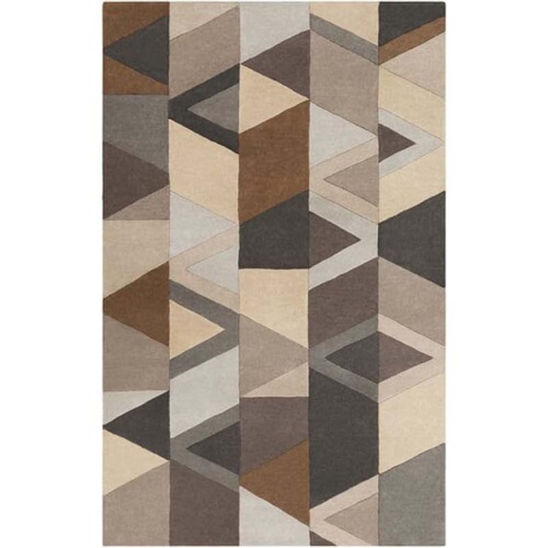Olive Grove Rug Hand Tufted Grey Contemporary – 9×12 ft