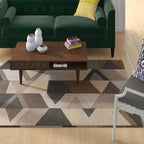 Olive Grove Rug Hand Tufted Grey Contemporary – 9×12 ft