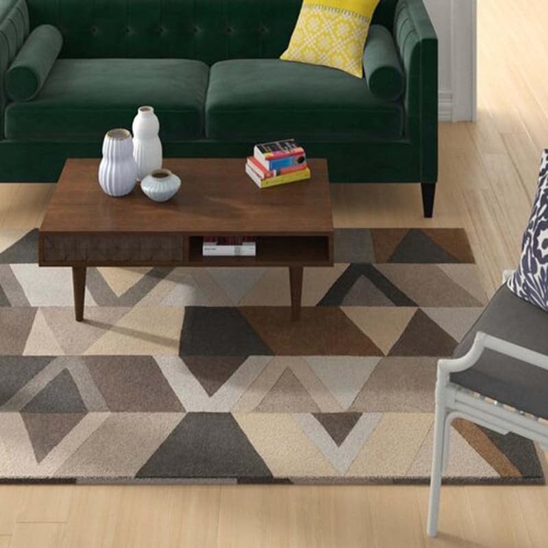 Olive Grove Rug Hand Tufted Grey Contemporary – 9×12 ft