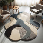 Isfahan Heritage Rug Hand Tufted Geometric – 6×9 ft
