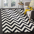 Aura Black - White Hand Tufted Carpets & Rugs