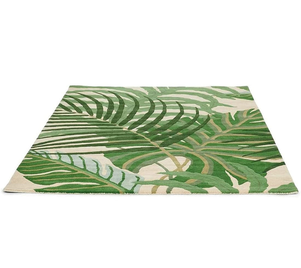 Luxe Tuft Collection Hand Tufted Blue Floral – 5×8 ft