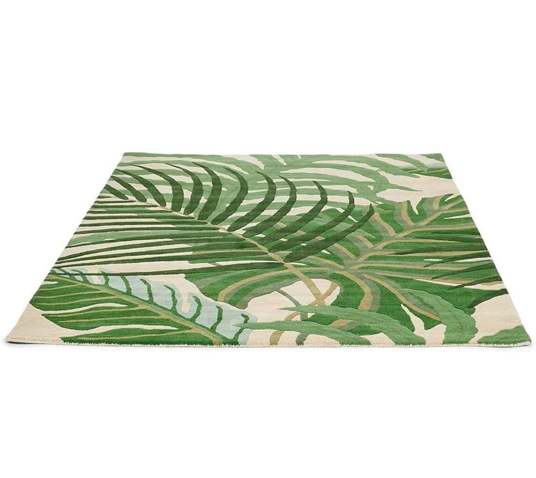 Luxe Tuft Collection Hand Tufted Blue Floral – 5×8 ft