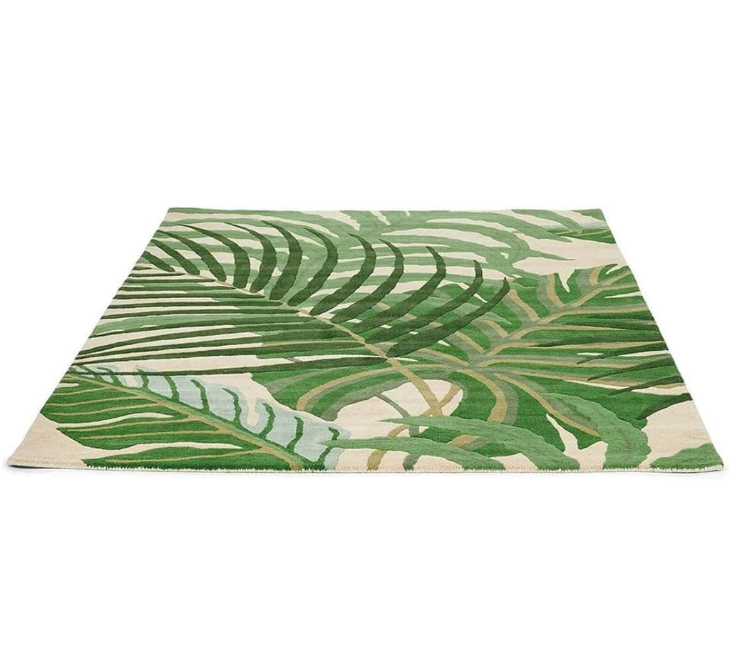Luxe Tuft Collection Hand Tufted Blue Floral – 5×8 ft
