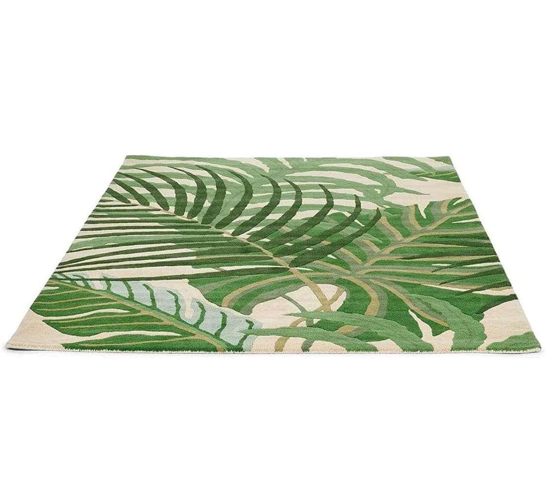Luxe Tuft Collection Hand Tufted Blue Floral – 5×8 ft