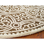 Regal Scroll Round Hand Tufted Carpets