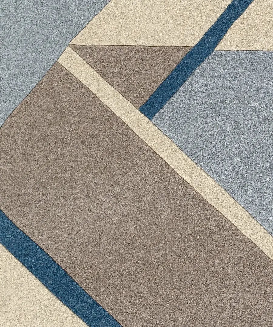 Persian Heritage Hand Tufted Rug Geometric – 6×9 ft
