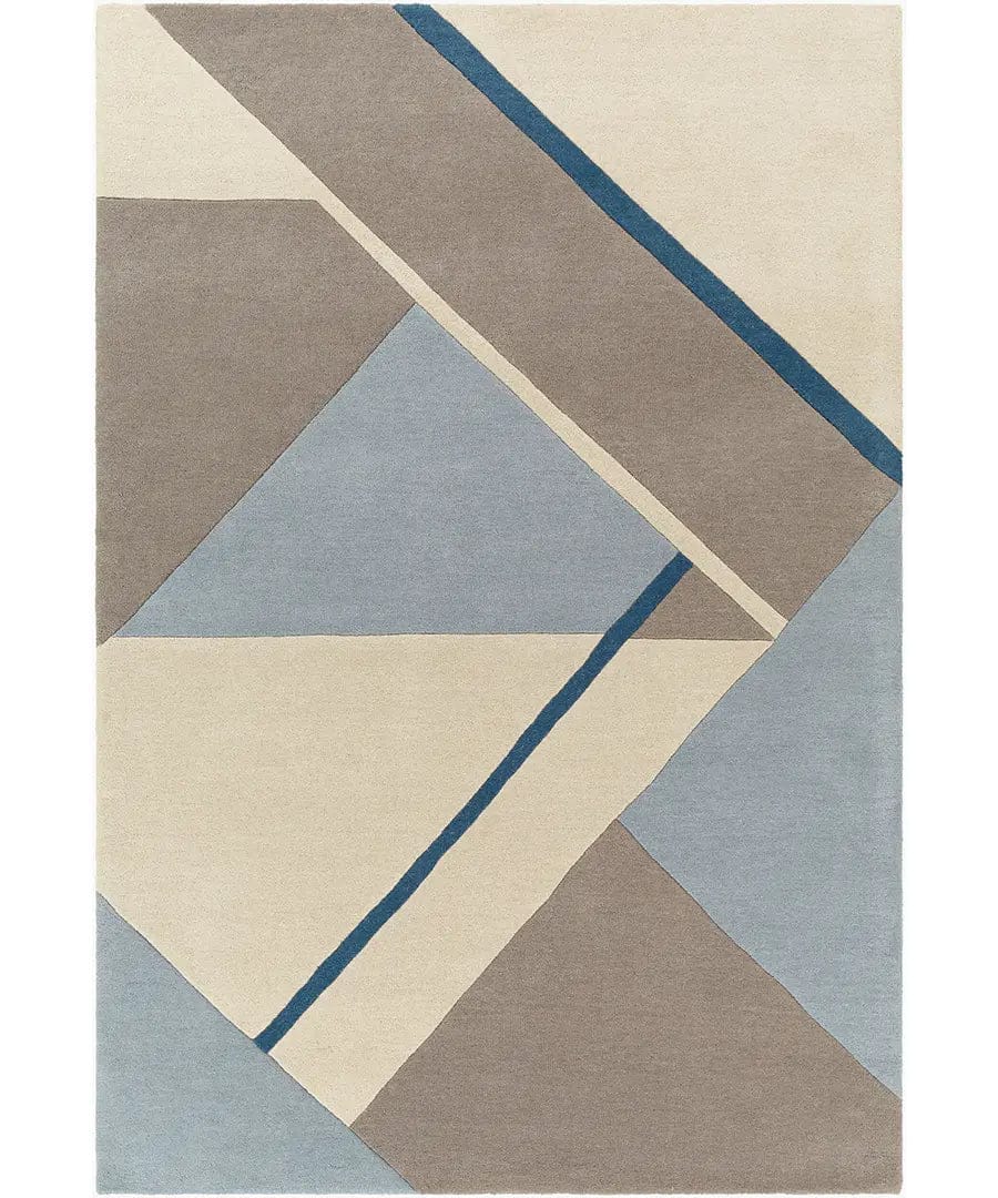 Persian Heritage Hand Tufted Rug Geometric – 6×9 ft