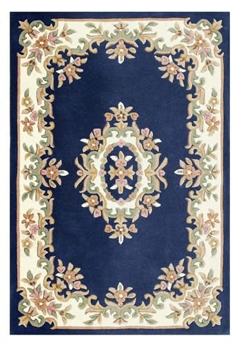 Designer Hand Tufted Carpets Navy Blue – 5 × 8 ft