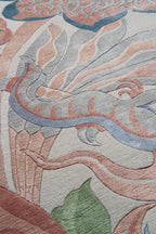 Eternal Phoenix Garden Silk Rug Hand Tufted Carpets