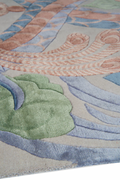 Eternal Phoenix Garden Silk Rug Hand Tufted Carpets