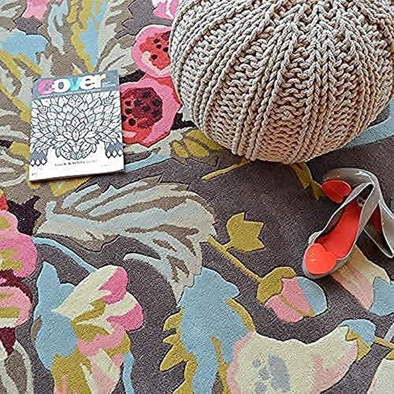 Sunset Horizon Rug Hand Tufted Beige Medallion – 8×10 ft
