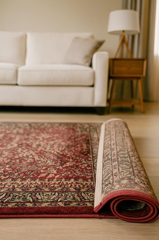 Red Luxurious, Durable & Elegant Handcrafted Hand Tufted Carpets