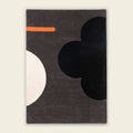 Geo Flower Graphite Rug