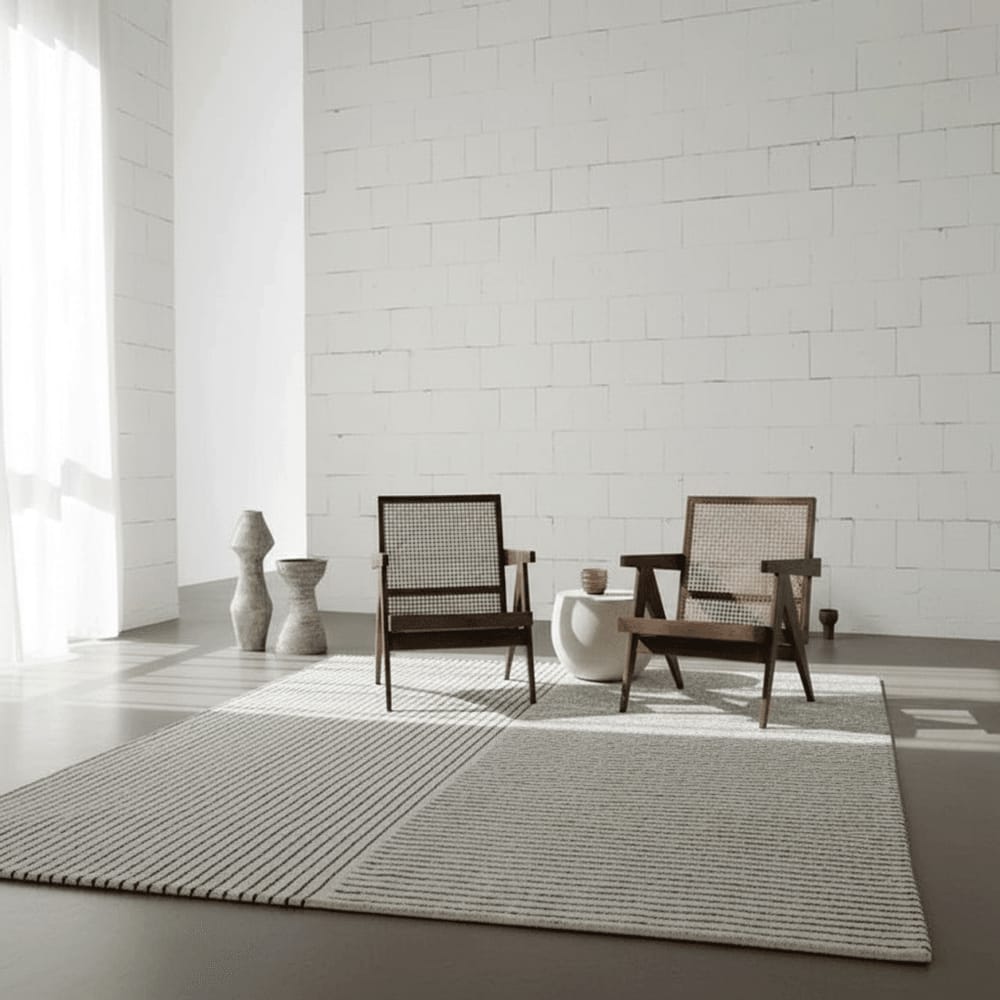 Majestic Loom Carpet Hand Tufted Geometric – 6×9 ft