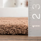 Abstract Shaggy Area Carpet – 2-Inch Pile Mat High-Pile Polyester Microfiber Rug