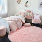 Soft Premium Polyester Fluffy Rug | Anti-Skid Small Area Shaggy Carpet