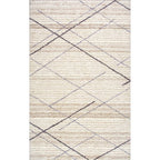 Rectangular Beige Ivory Microfiber Anti Skid Soft Fluffy Area Rug Shaggy Carpets