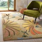 Modern Floral Wool Hand Tufted Carpets & Rugs