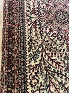Luxurious, Durable & Elegant Handcrafted Cream & Maroon Hand Tufted Carpets