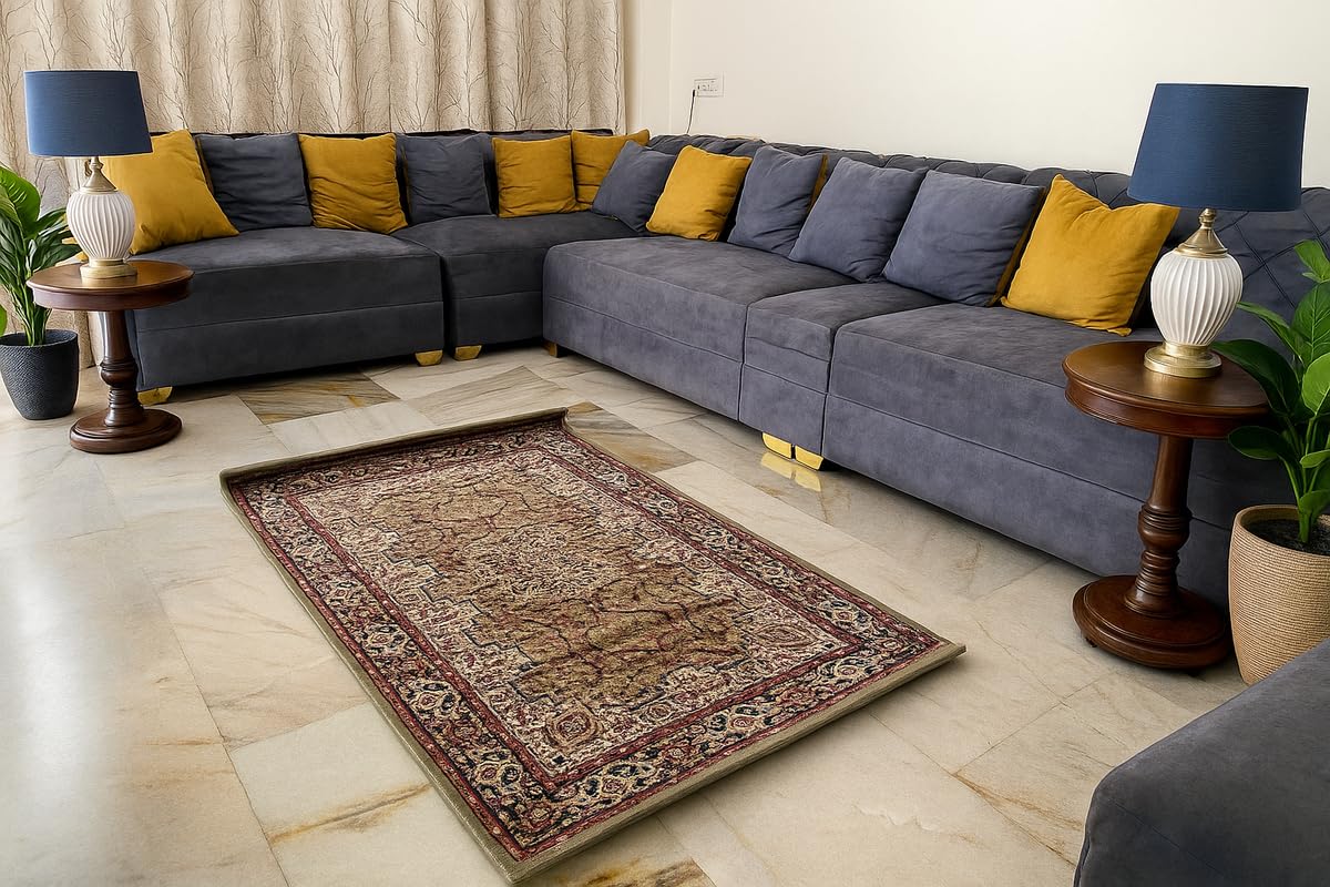 Luxurious, Durable & Elegant Handcrafted Green Hand Tufted Carpets