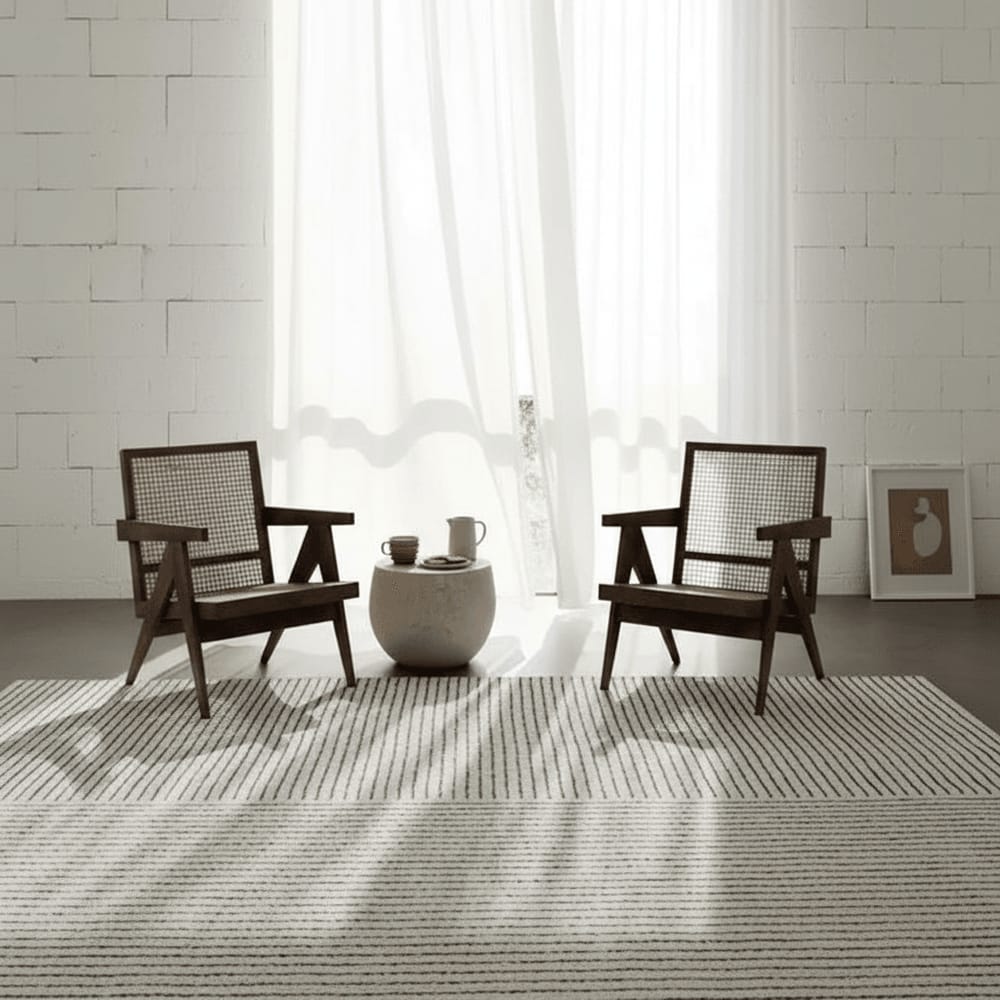 Majestic Loom Carpet Hand Tufted Geometric – 6×9 ft