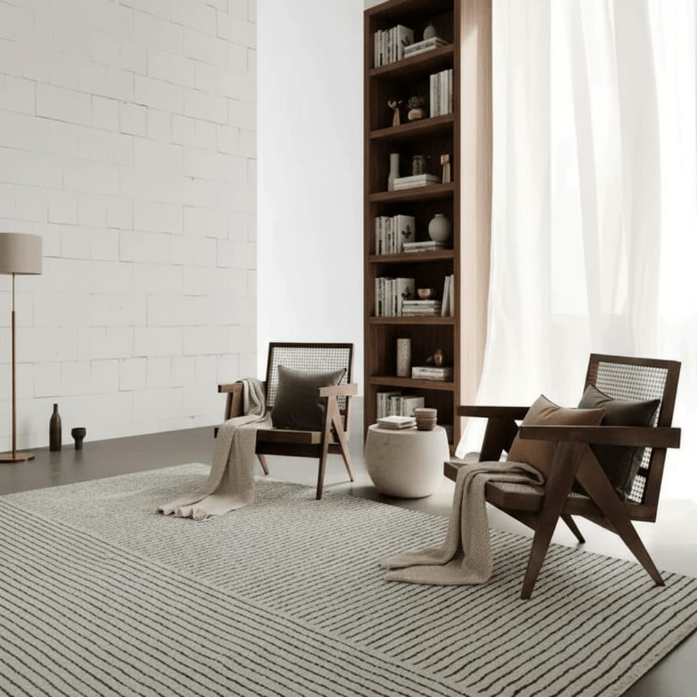 Majestic Loom Carpet Hand Tufted Geometric – 6×9 ft