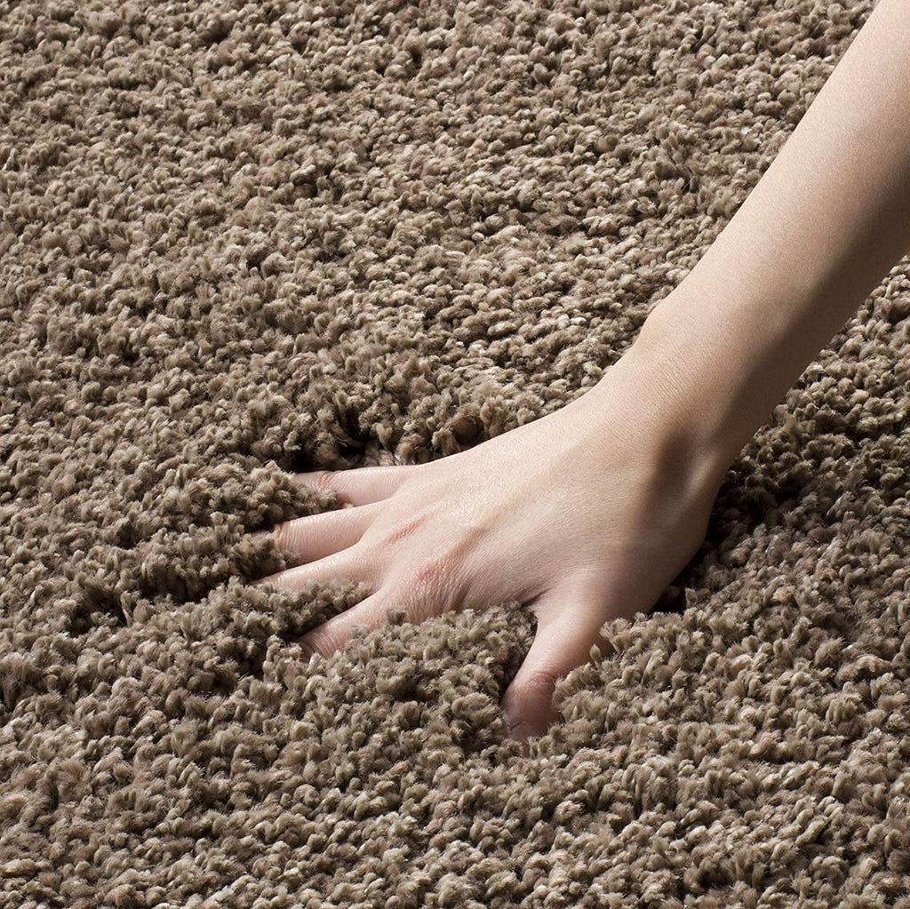 Abstract Shaggy Area Carpet – 2-Inch Pile Mat High-Pile Polyester Microfiber Rug