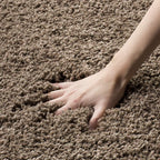 Abstract Shaggy Area Carpet – 2-Inch Pile Mat High-Pile Polyester Microfiber Rug