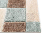 Rectangular Pista Ivory Microfiber Anti Skid Soft Fluffy Area Shaggy Carpet