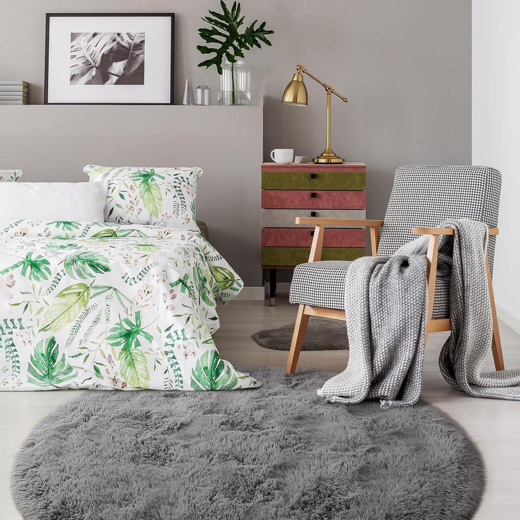 Soft Premium Polyester Fluffy Rug | Anti-Skid Small Area Shaggy Carpet