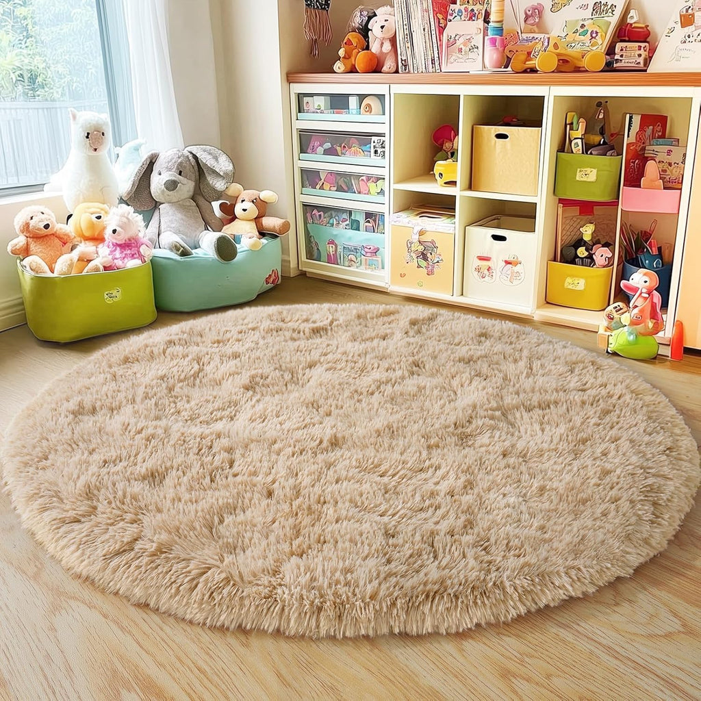 Soft Premium Polyester Fluffy Rug | Anti-Skid Small Area Shaggy Carpet
