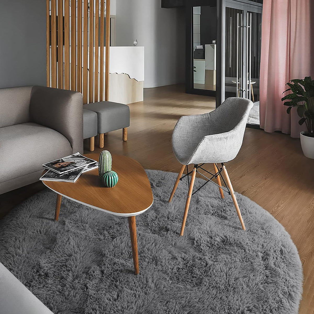Soft Premium Polyester Fluffy Rug | Anti-Skid Small Area Shaggy Carpet