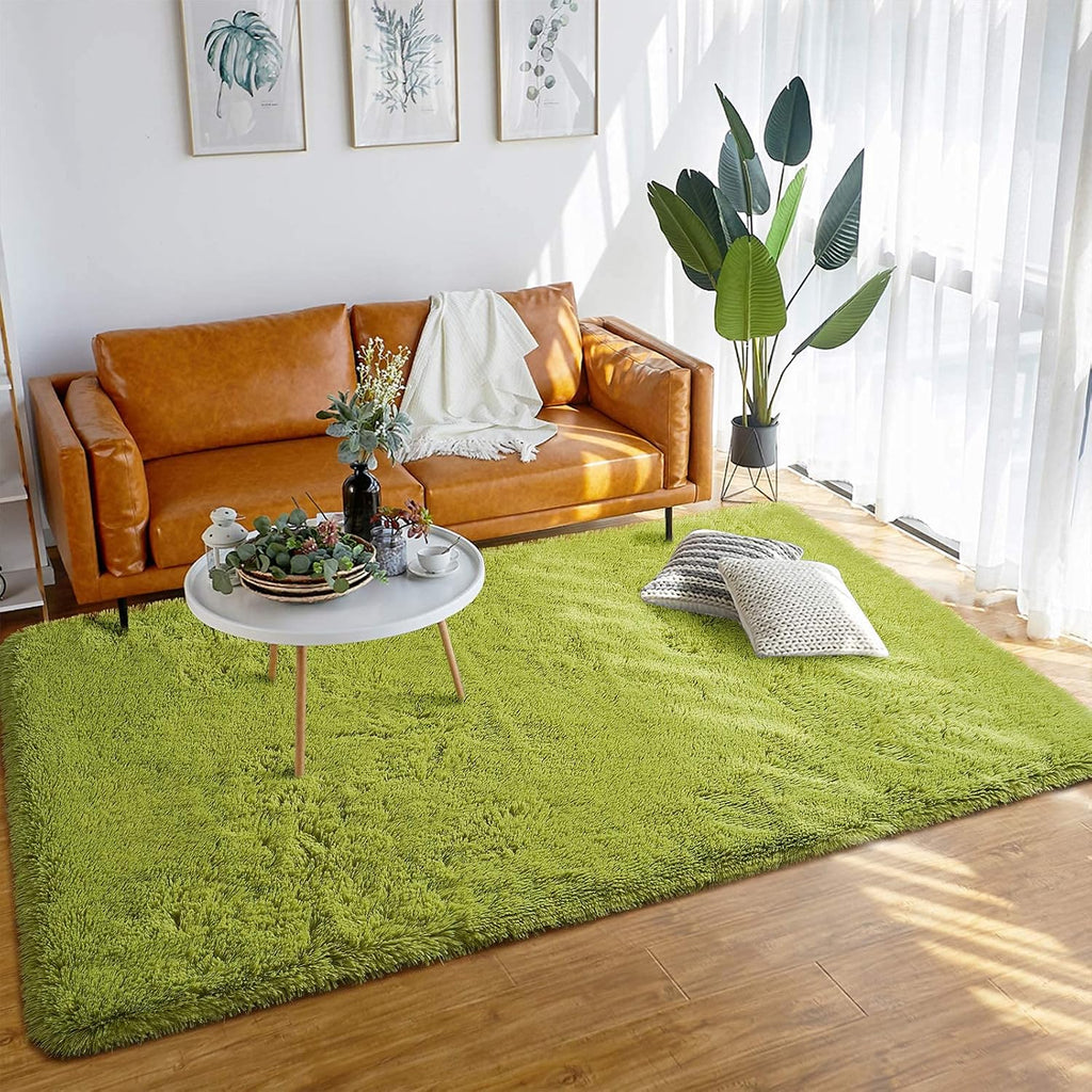 Rectangular Modern Rug Soft Hand woven Plain California Premium Shaggy Collection