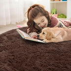 Soft Premium Polyester Fluffy Rug | Anti-Skid Small Area Shaggy Carpet
