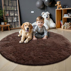 Soft Premium Polyester Fluffy Rug | Anti-Skid Small Area Shaggy Carpet