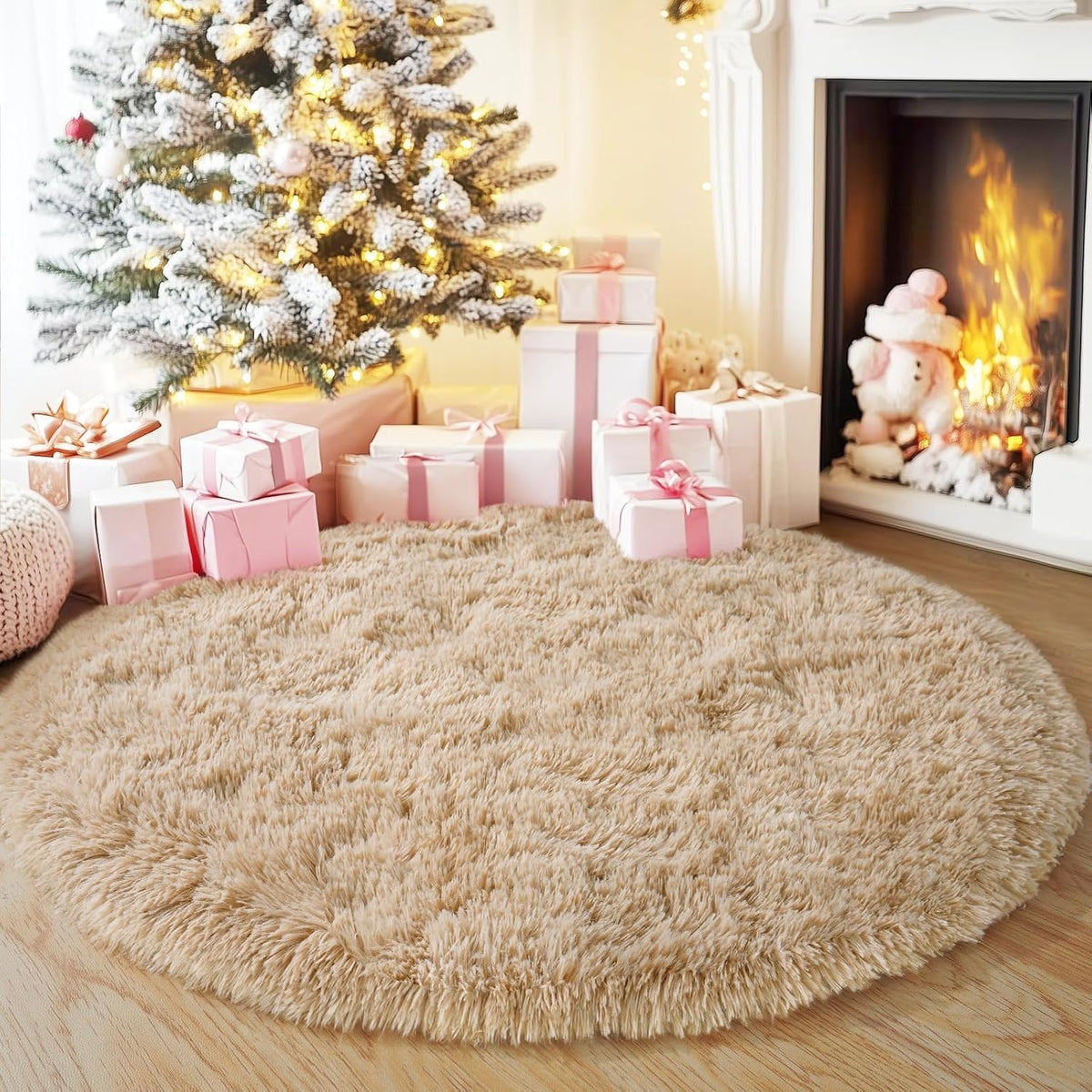 Soft Premium Polyester Fluffy Rug | Anti-Skid Small Area Shaggy Carpet