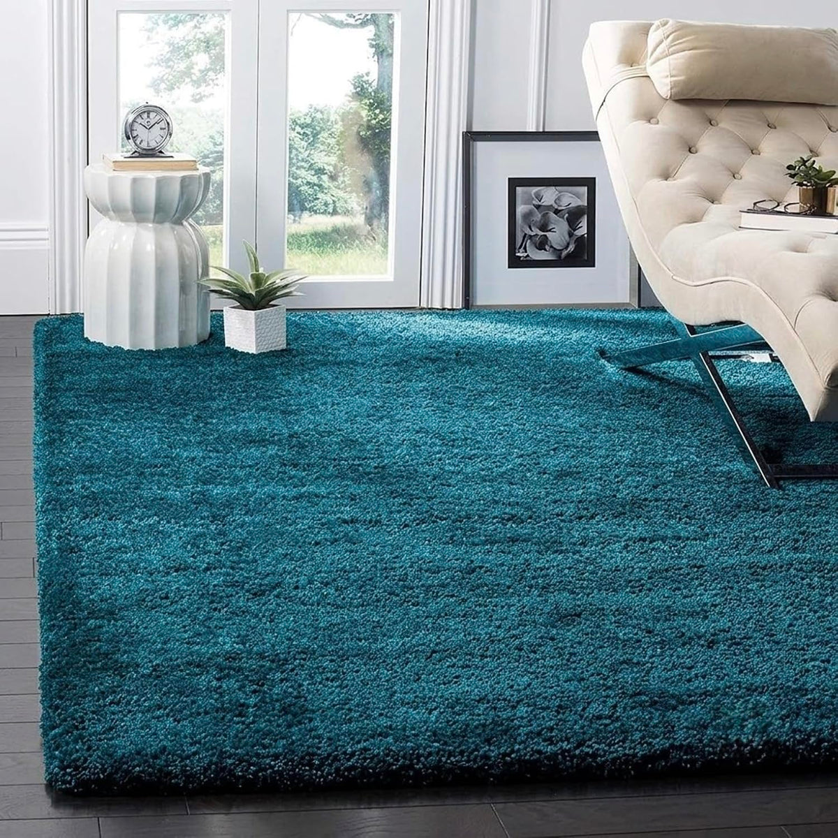 Modern Rug Soft Hand woven Plain California Premium Shaggy Carpets