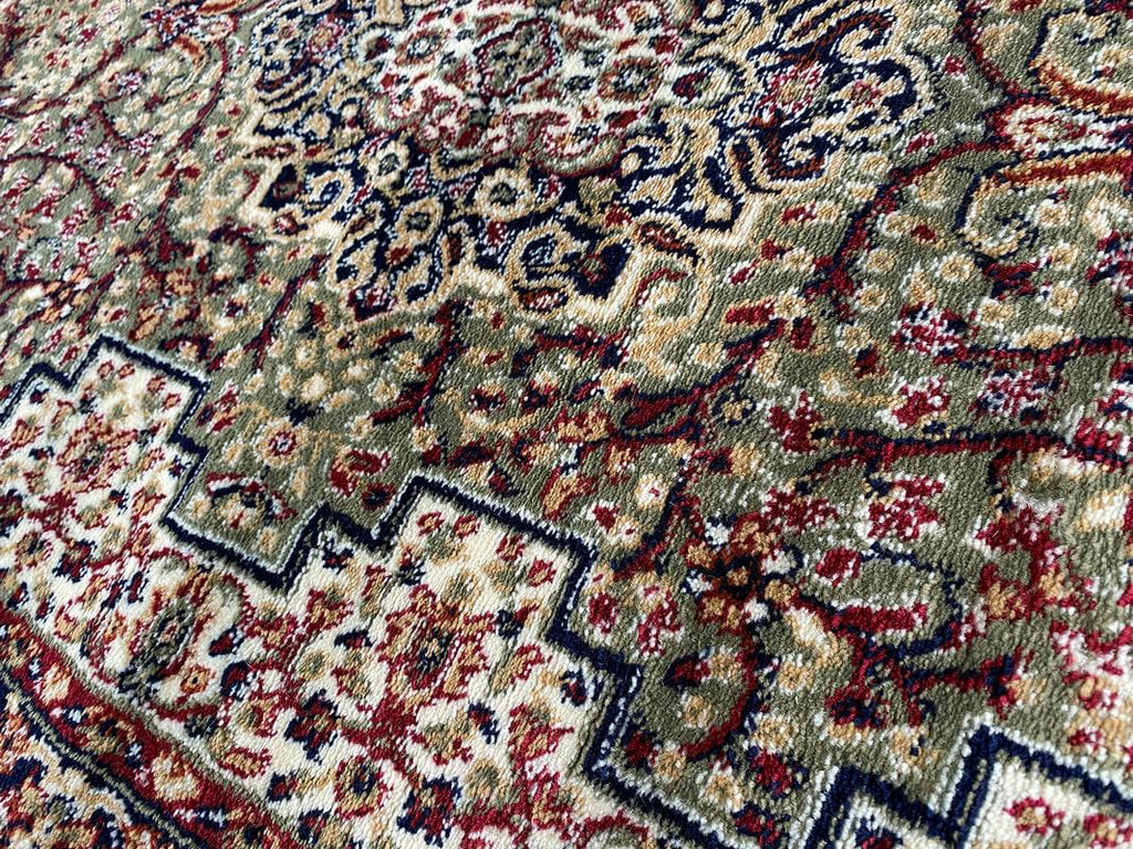 Luxurious, Durable & Elegant Handcrafted Green Hand Tufted Carpets