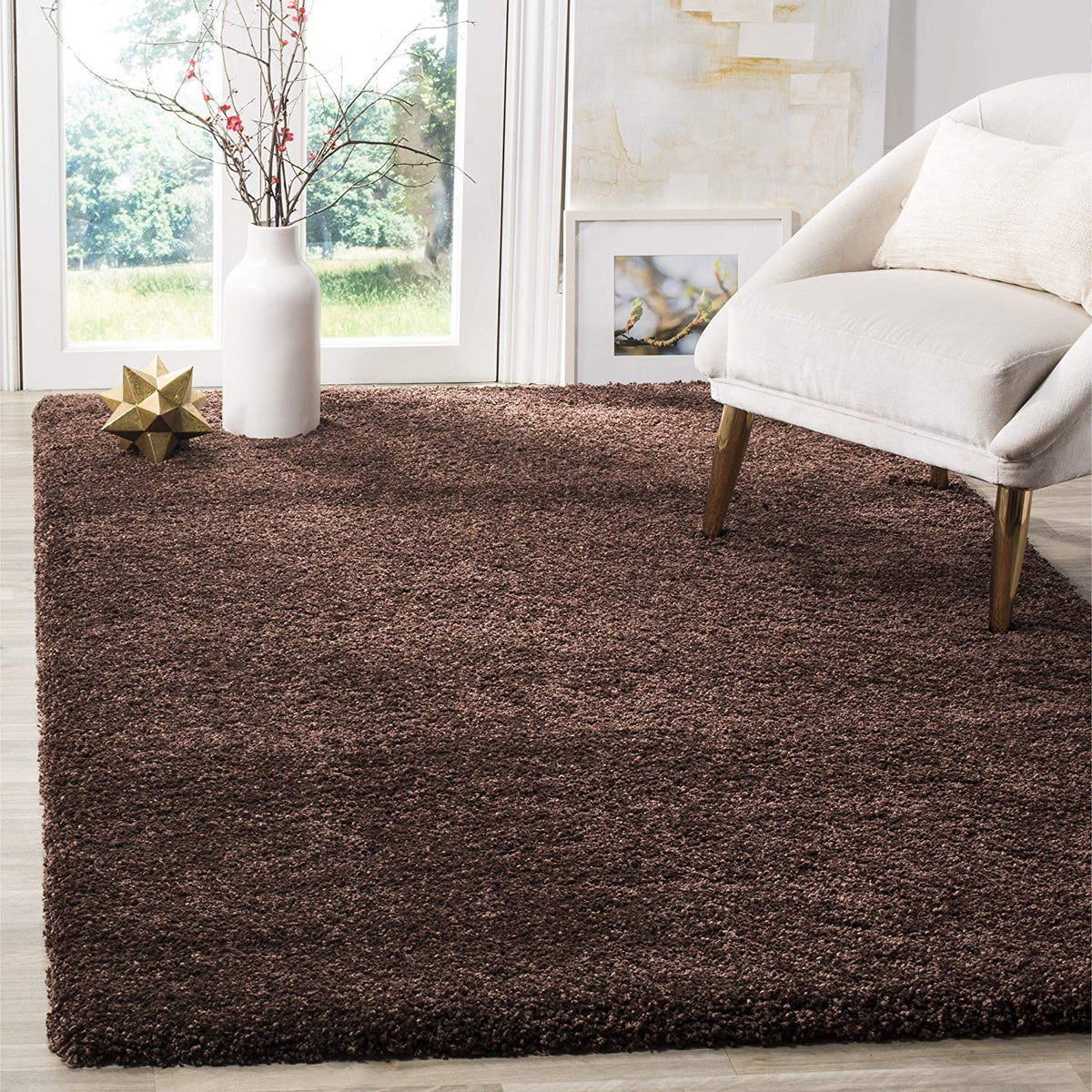 Modern Rug Soft Hand woven Plain California Premium Shaggy Carpets
