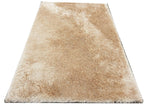 Rectangular Soft Yellow Color Hand woven Plain California Premium Shaggy Carpet