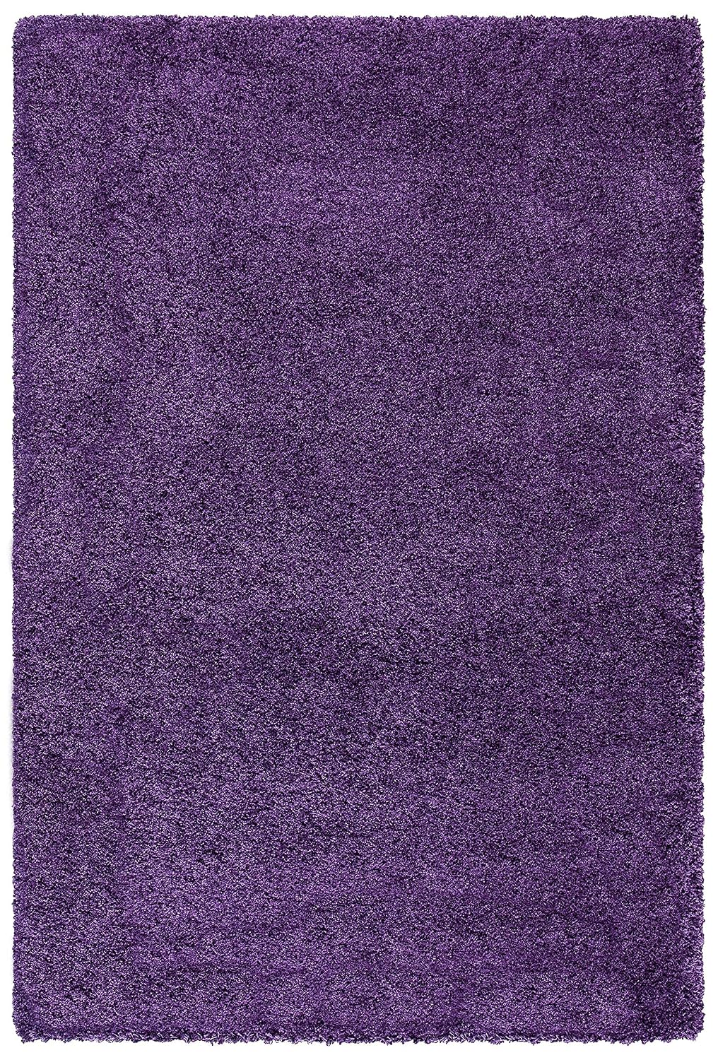 Rectangular Soft Purple Color Hand woven Plain California Premium Shaggy Carpets