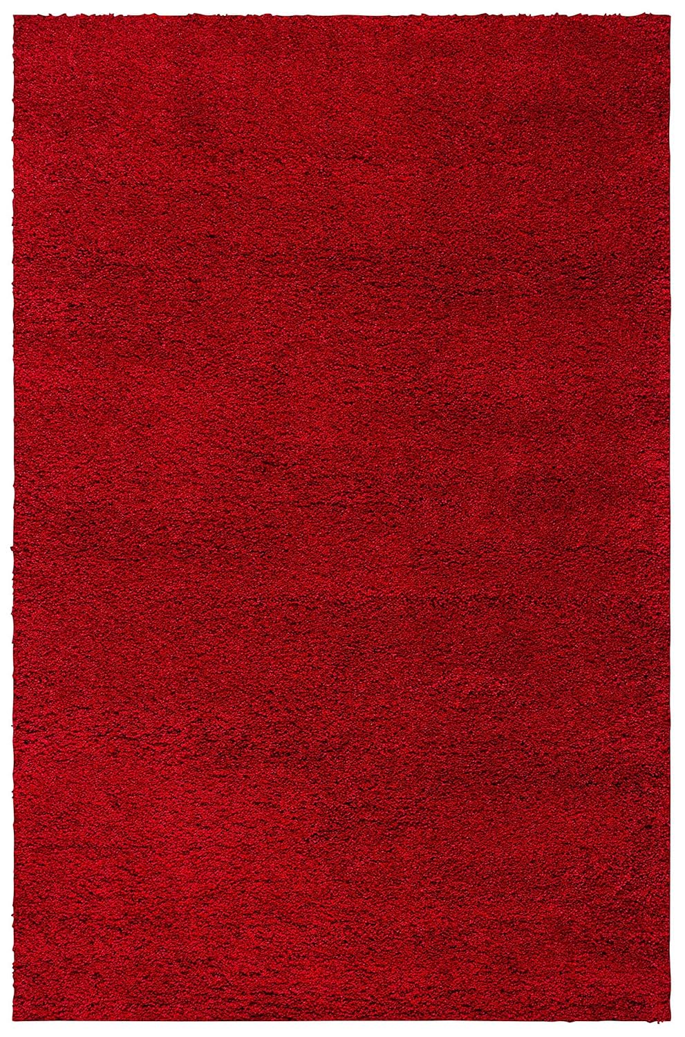Soft Red Color Hand woven Plain California Premium Shaggy Carpets