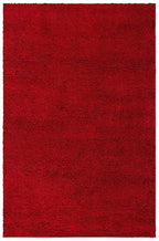 Soft Red Color Hand woven Plain California Premium Shaggy Carpets