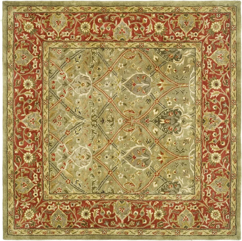 Premium Traditional Floral Border Area Hand Tufted Carpet