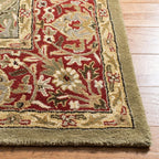 Premium Traditional Floral Border Area Hand Tufted Carpet