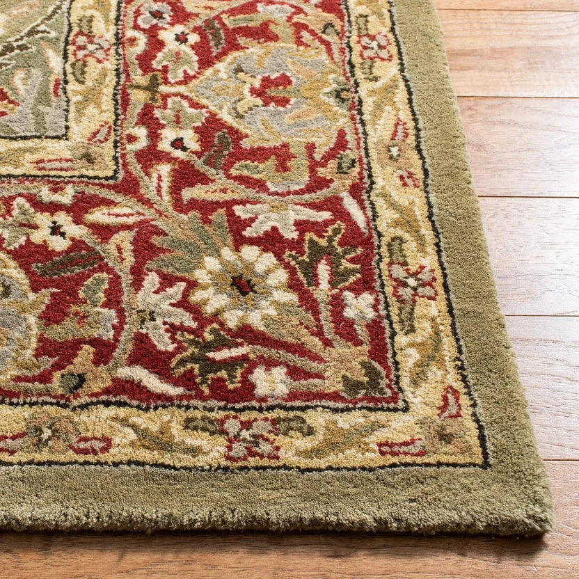 Premium Traditional Floral Border Area Hand Tufted Carpet